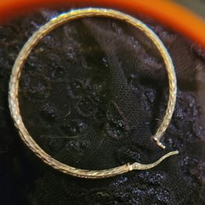 Sterling Silver Diamond Cut Hoops